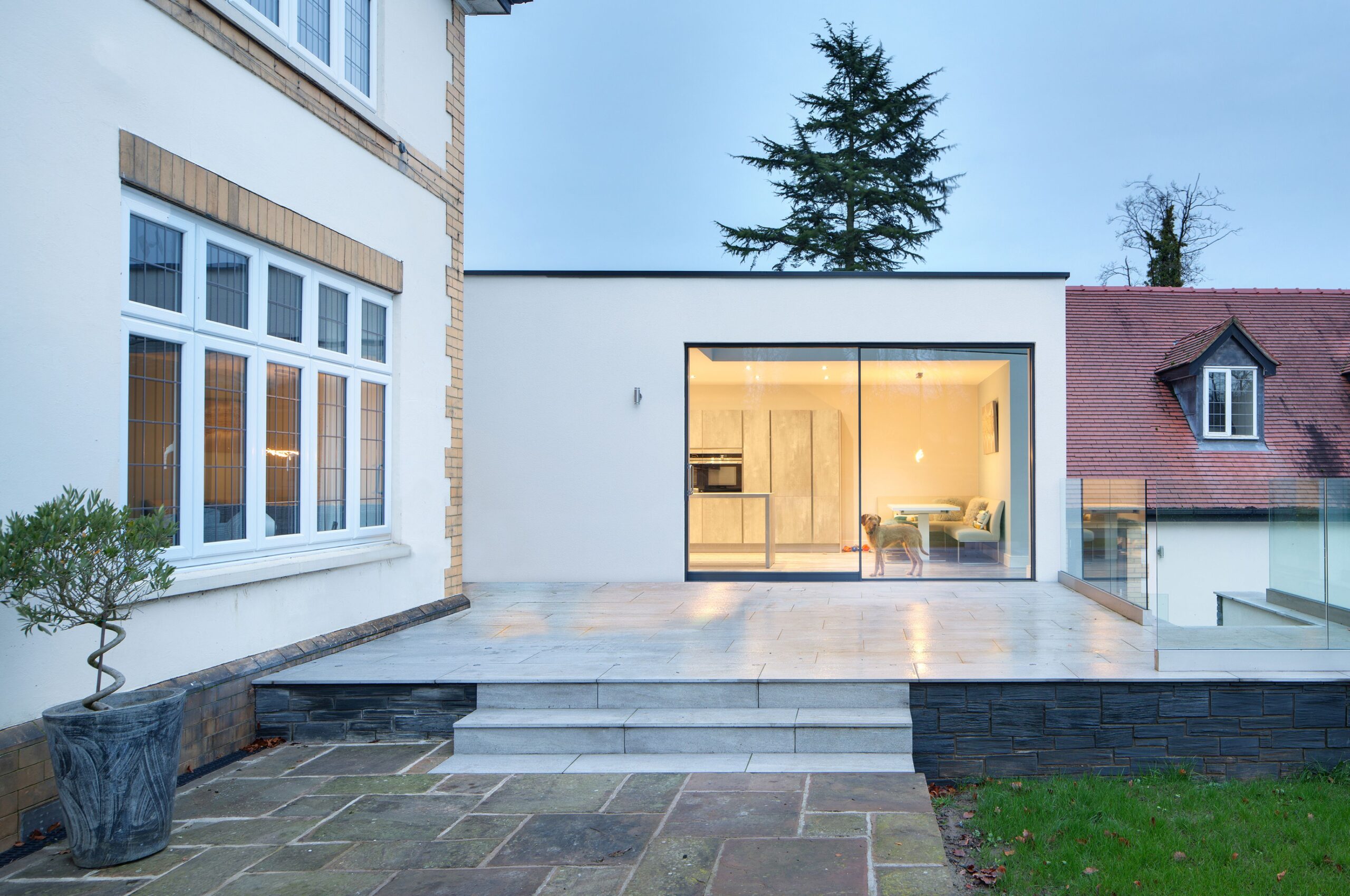 Simon Foote Architects Derby Large glazed modern extension to family home