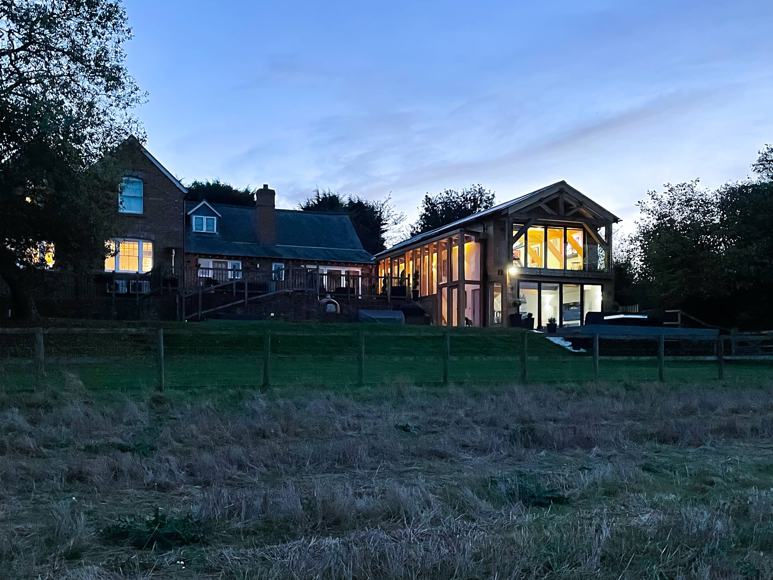 Simon Foote Architects Derby timber clad and glazed extension Berkshire