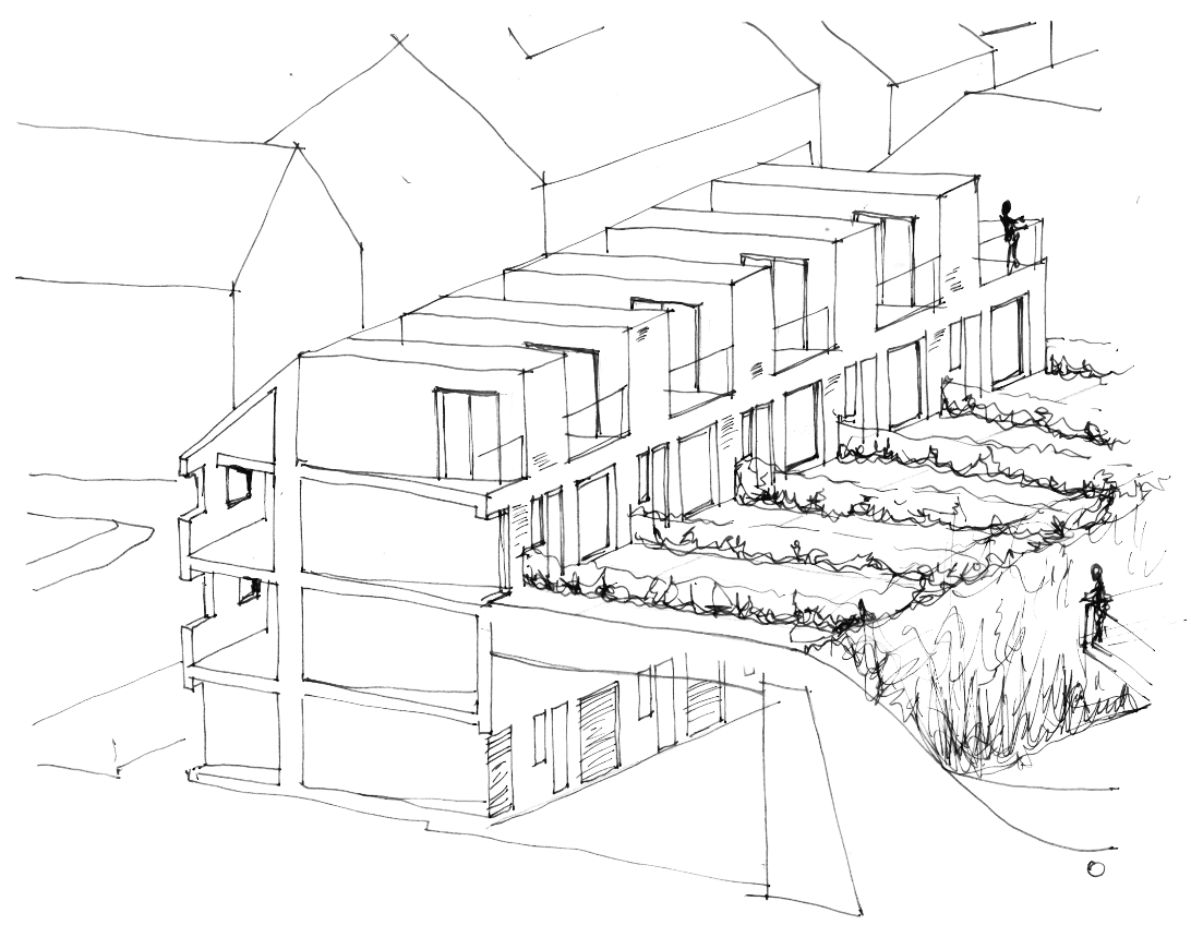 Simon Foote Architects Derby RIBA Competition submission Hull rejuvenation project dock development proposal Sketch