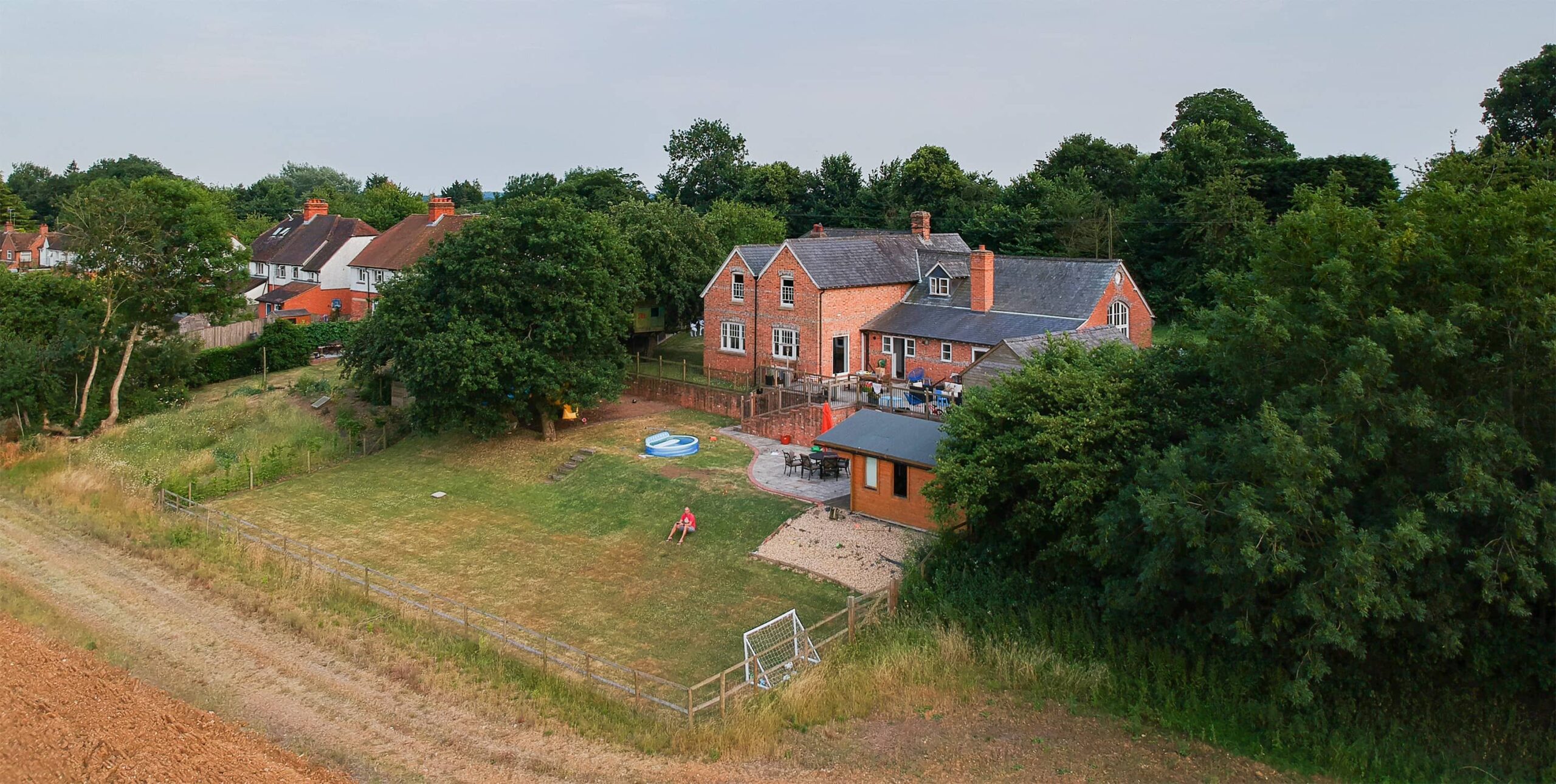 Simon Foote Architects Derby - Residential Contemporary Extension - Old School House - Aerial