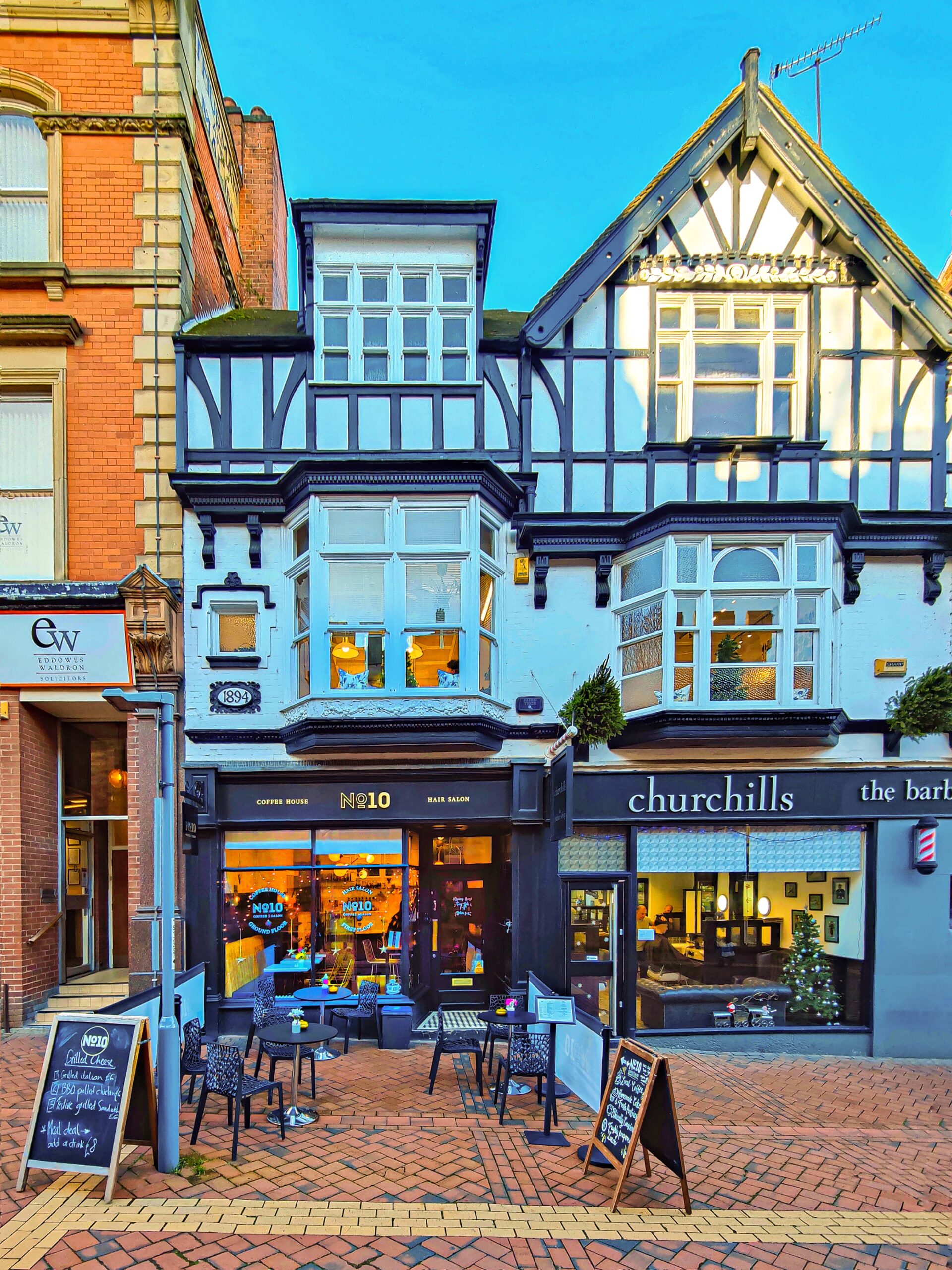 Simon Foote Architects Derby Shop Front Renovation Derby City Centre traditional timber victorian design rejuvenation project no10 St Peter's Churchyard high street